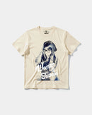 Camiseta Woman And Tattos Big Front Regular Basic Beige