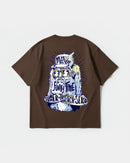 Camiseta Rock Da Body Pocket Front Oversize Basic Marron