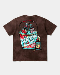Camiseta Fresh Drink Big Back Oversize Acid Marron