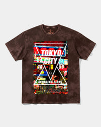 Camiseta Tokyo 2050 Big Front Oversize Acid Marron