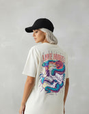 Modelo mide 1,64m y usa talla S