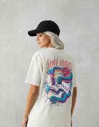 Modelo mide 1,64m y usa talla S