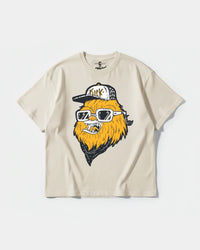 Camiseta Chewie Hippie Big Front Oversize Basic Beige