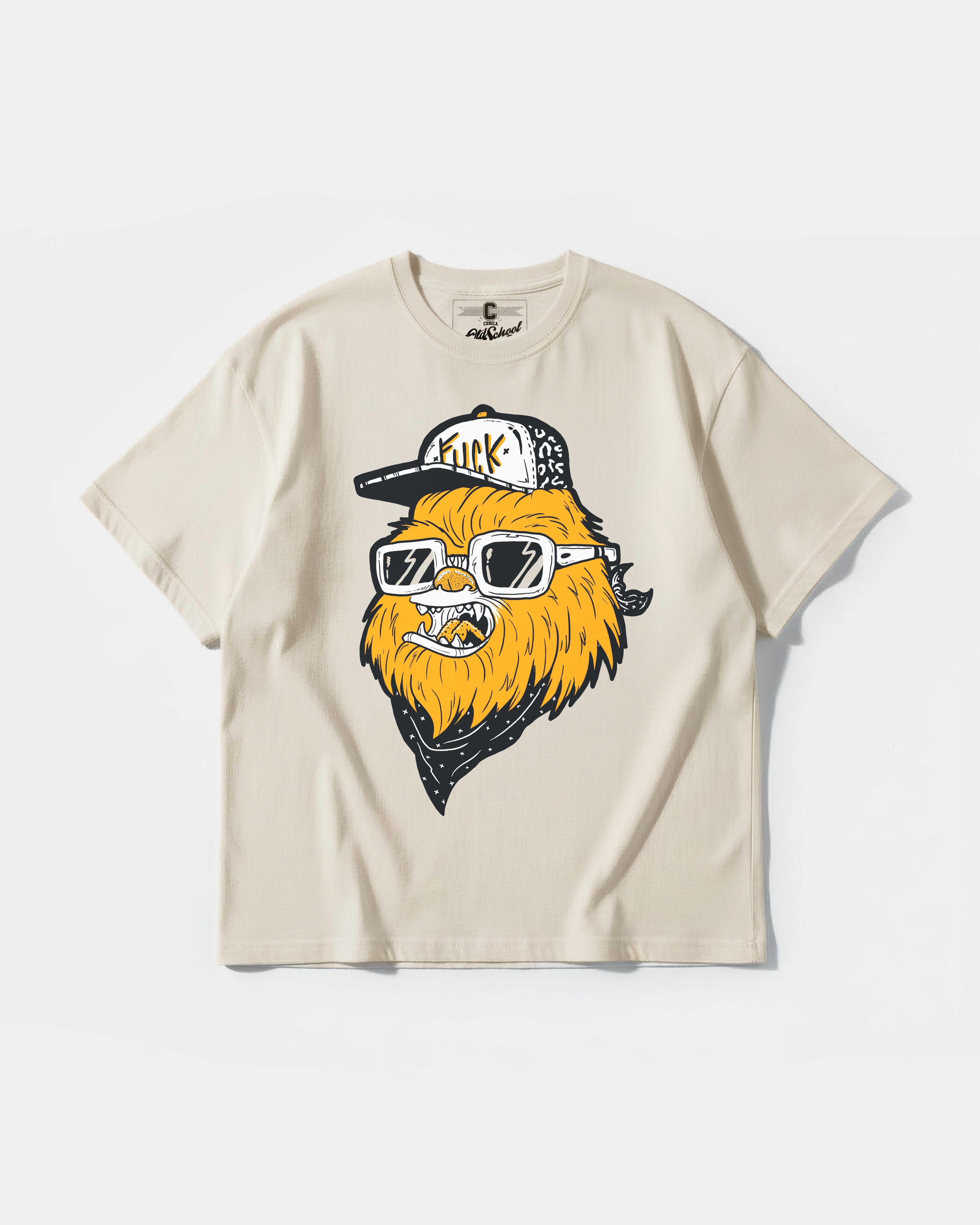 Camiseta Chewie Hippie Big Front Oversize Basic