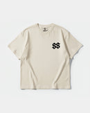 Camiseta Sick Soul Pocket Front Oversize Basic Beige