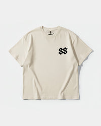 Camiseta Sick Soul Pocket Front Oversize Basic Beige