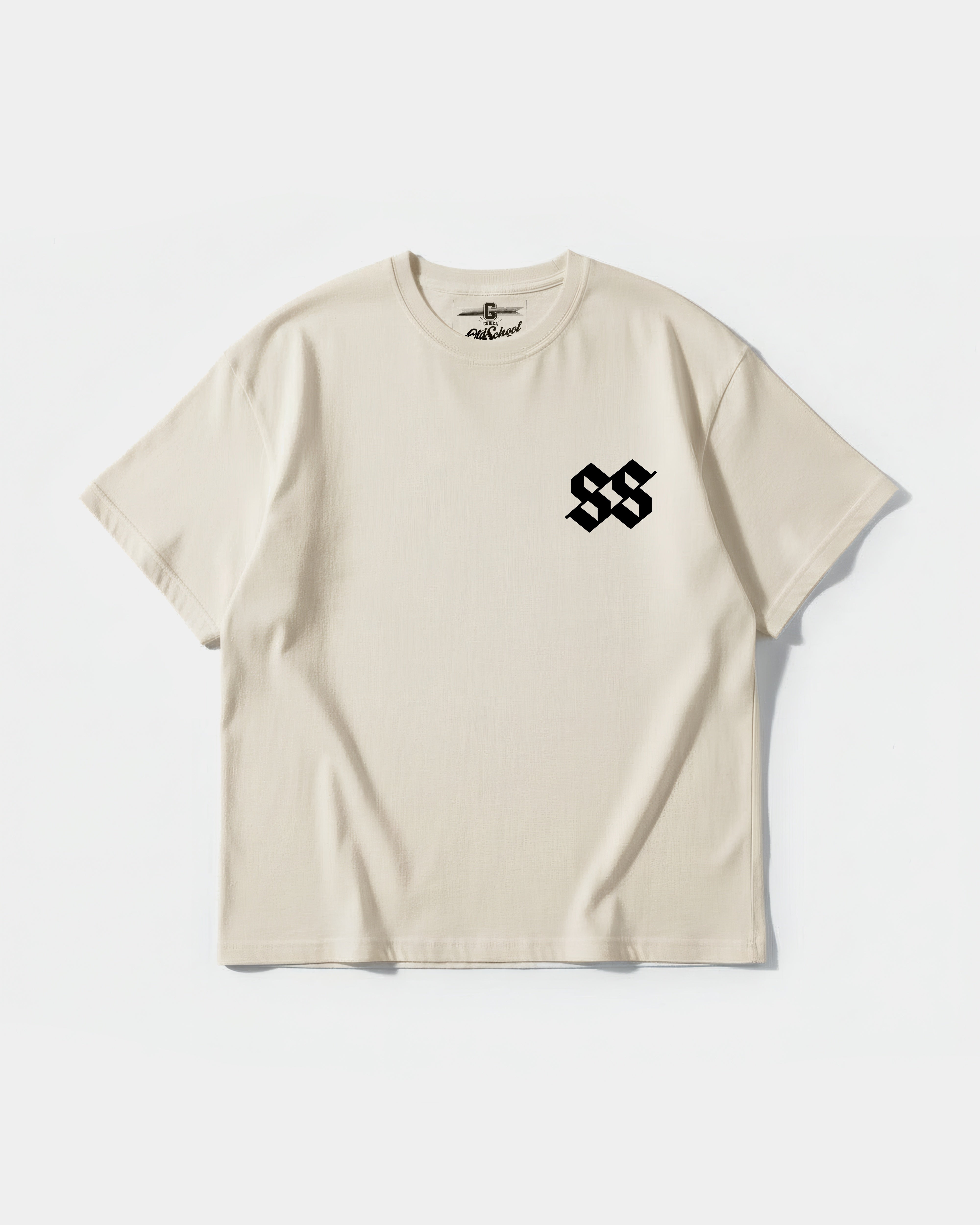 Camiseta Sick Soul Pocket Front Oversize Basic Beige