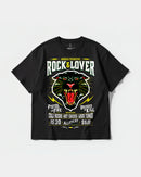 Camiseta Rock And Lover Big Front Oversize Basic Negro