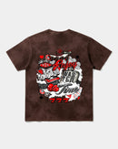 Camiseta Wasting Time 777 Big Back Oversize Acid Marron