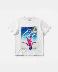 Camiseta Life Is Pleasant Big Front Regular Basic Blanco