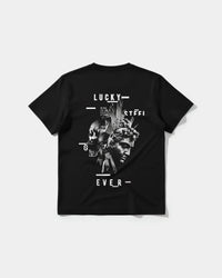 Camiseta Lucky Big Back Regular Basic Negro