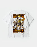 Camiseta Steampunk Wildest Big Back Oversize Basic Blanco