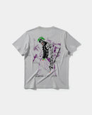 Camiseta Joker Yakuza White Big Back Regular Basic Gris