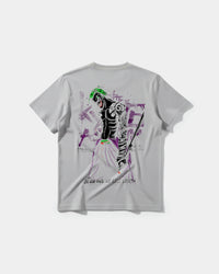 Camiseta Joker Yakuza White Big Back Regular Basic Gris
