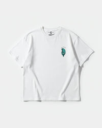 Camiseta Calentura Oso Polar Pocket Front Oversize Basic Blanco