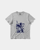Camiseta Poseidon Big Front Regular Basic Gris