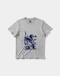 Camiseta Poseidon Big Front Regular Basic Gris