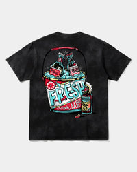 Camiseta Fresh Drink White Pocket Front Oversize Acid Negro