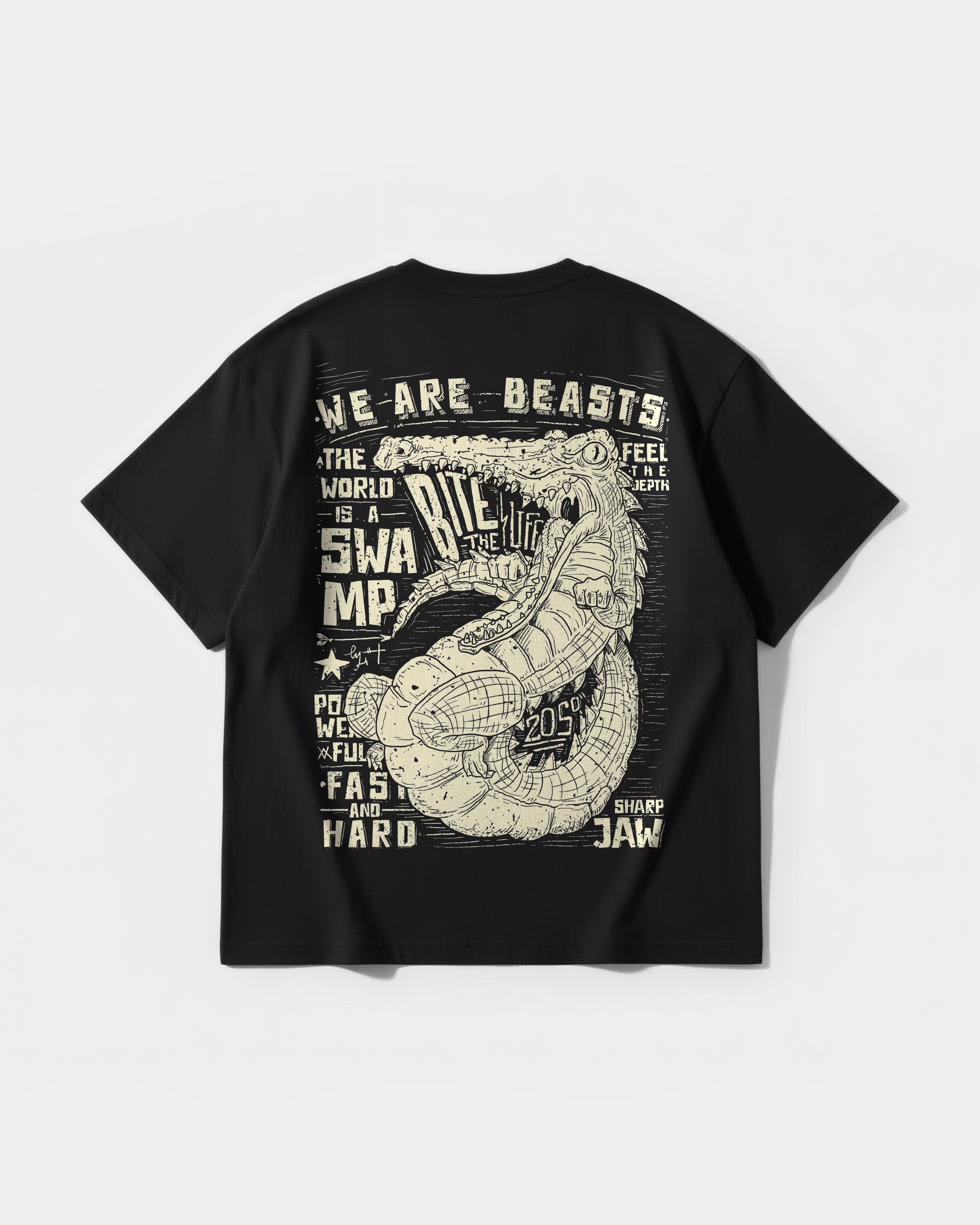 Camiseta We Are Beasts Big Back Oversize Basic
