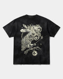 Camiseta Magic Owl Big Back Oversize Acid Negro