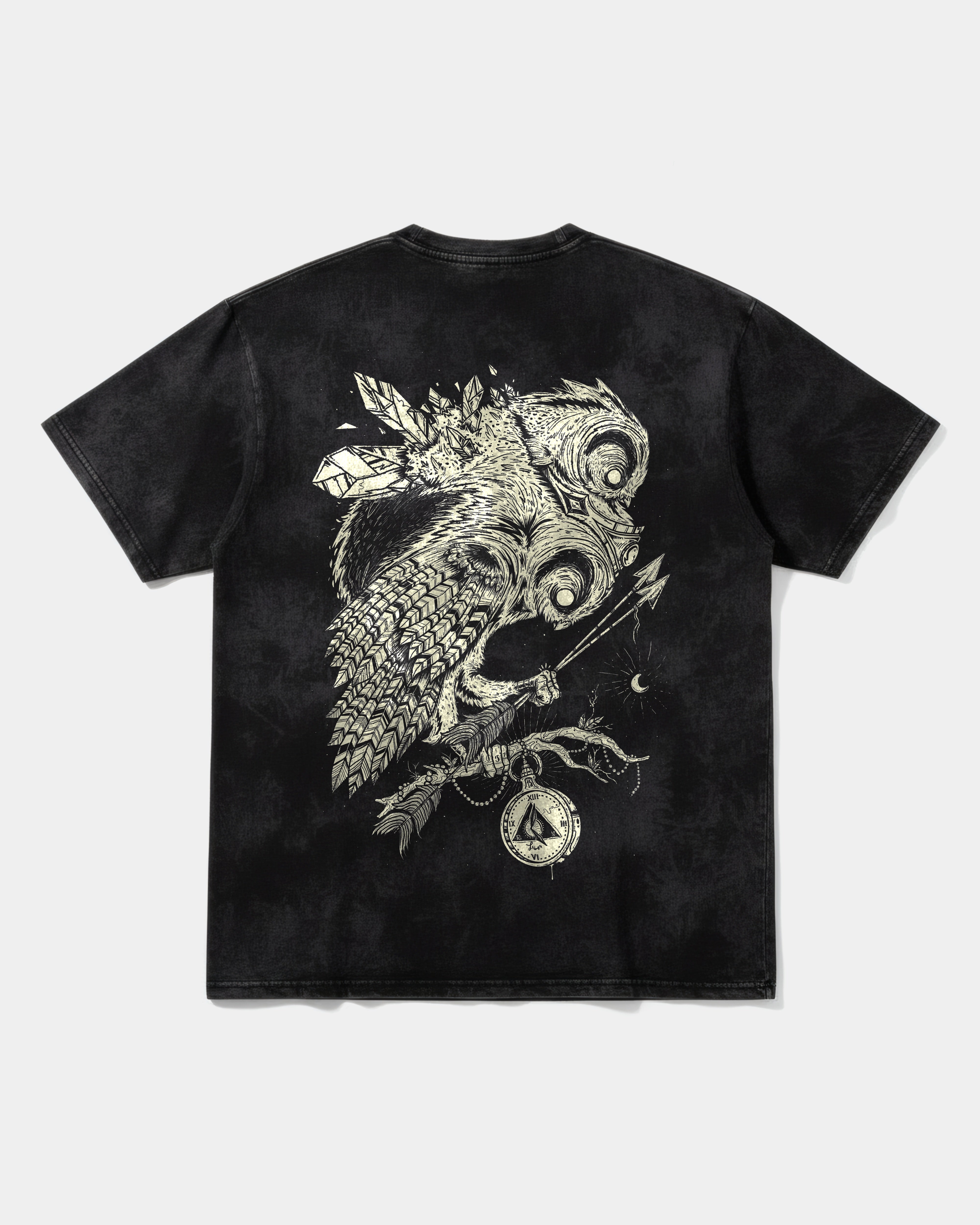 Camiseta Magic Owl Big Back Oversize Acid