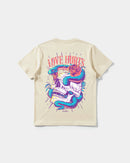 Camiseta Cubica Love Hurts Pocket Regular Beige