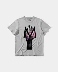 Camiseta Hands M Big Front Regular Basic Gris