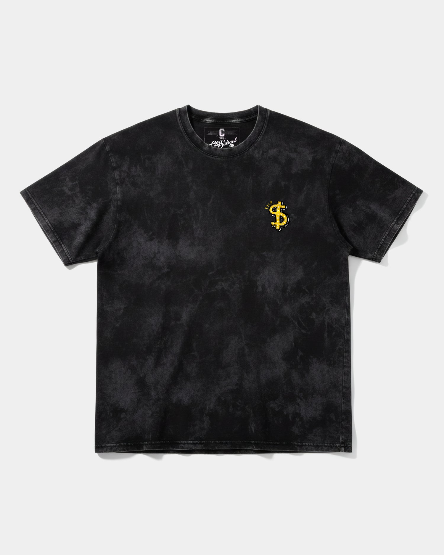 Camiseta Money Money Pocket Front Oversize Acid Negro