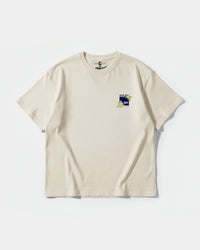 Camiseta Quantic Beach Pocket Front Oversize Basic Beige