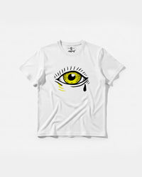 Camiseta Ojo Big Front Regular Basic Blanco