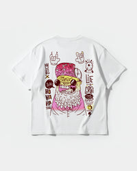 Camiseta The Surfer Beat Big Back Oversize Basic Blanco