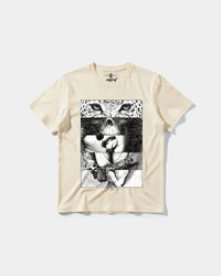Camiseta Panter Skull Big Front Regular Basic Beige