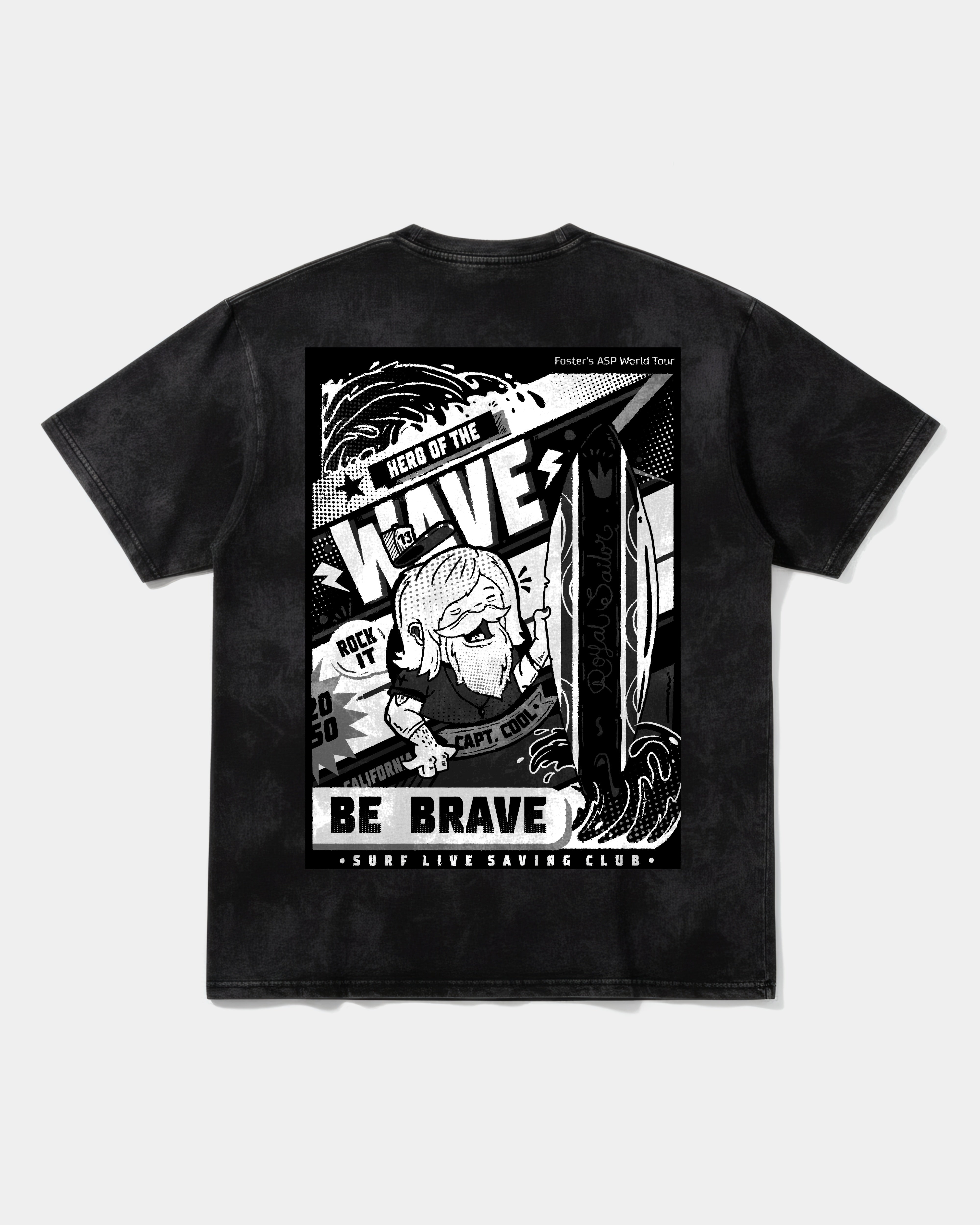Camiseta Hero Of The Wave Big Back Oversize Acid