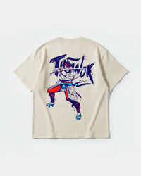 Camiseta Samurai Big Back Oversize Basic Beige