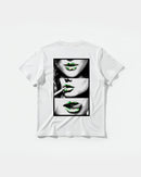 Camiseta Green Kisses Big Back Regular Basic Blanco