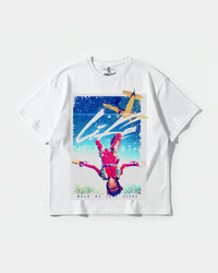 Camiseta Life Is Pleasant Big Front Oversize Basic Blanco