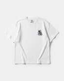 Camiseta Skater Cat Pocket Front Oversize Basic Blanco