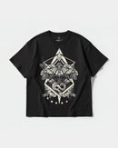 Camiseta Fire Wings Big Front Oversize Basic Negro