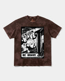 Camiseta Hero Of The Wave Big Front Oversize Acid Marron