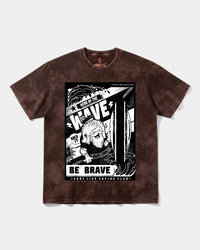 Camiseta Hero Of The Wave Big Front Oversize Acid Marron