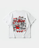 Camiseta Wasting Time 777 Big Back Oversize Basic Blanco