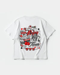 Camiseta Wasting Time 777 Big Back Oversize Basic Blanco