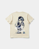 Camiseta Woman And Tattos Big Back Regular Basic Beige