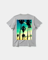 Camiseta Tropical Dusk Big Back Regular Basic Gris