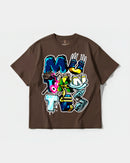 Camiseta Mutantes Big Front Oversize Basic Marron