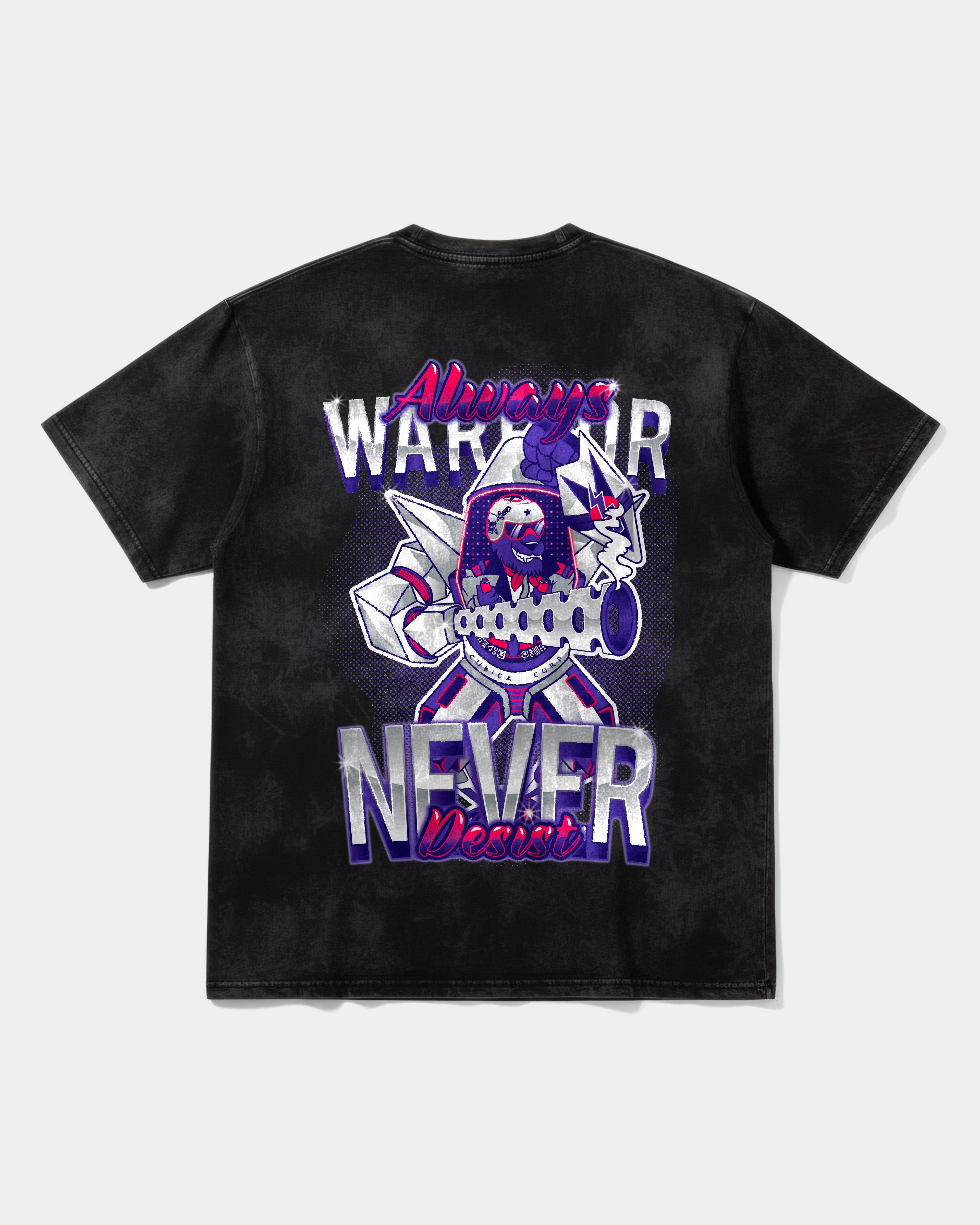 Camiseta Warrior Big Back Oversize Acid