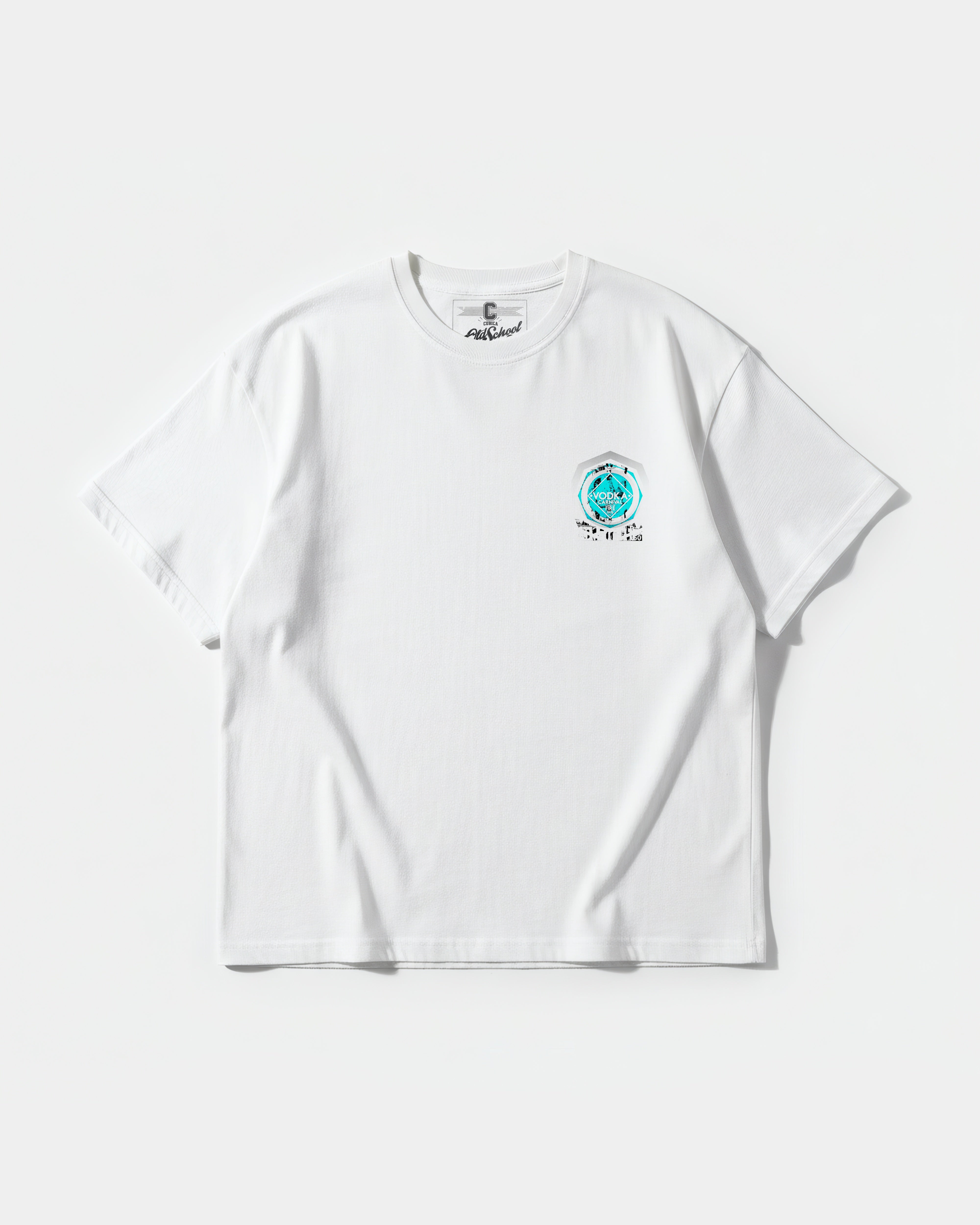 Camiseta Vodka Pocket Front Oversize Basic