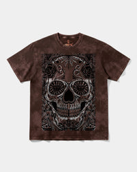 Camiseta Catrina Big Front Oversize Acid Marron