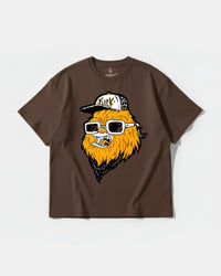 Camiseta Chewie Hippie Big Front Oversize Basic Marron