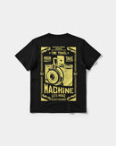 Camiseta Machine Photo Big Back Regular Basic Negro